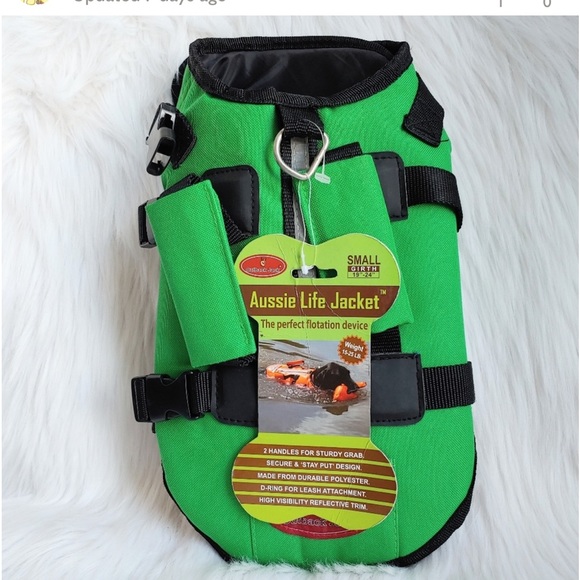 Outback Jack Aussie Life Jacket for Small Dog-Color Light Lavender Purple - Picture 12 of 13